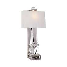 Load image into Gallery viewer, Paladin Obelisk Wall Light in Crystal/Polished Nickel.
