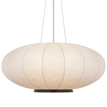 Load image into Gallery viewer, Paper Moon Pendant Light in Detail.
