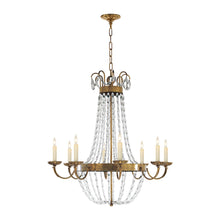 Load image into Gallery viewer, Paris Flea Market Chandelier in Antique-Burnished Brass (Large).
