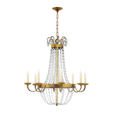 Load image into Gallery viewer, Paris Flea Market Chandelier in Gilded Iron (Large).
