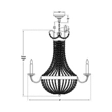 Load image into Gallery viewer, Paris Flea Market Chandelier - line drawing.
