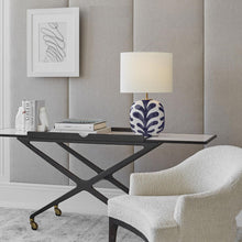 Load image into Gallery viewer, Parkwood Oval Table Lamp in living room.
