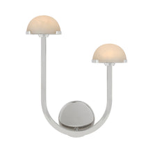 Load image into Gallery viewer, Pedra Assymetrical LED Wall Light in Right/Polished Nickel.
