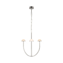 Load image into Gallery viewer, Pedra LED Chandelier in Polished Nickel (Medium).

