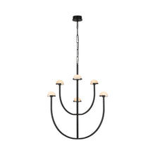 Load image into Gallery viewer, Pedra LED Chandelier in Bronze (Large).
