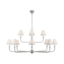 Load image into Gallery viewer, Piaf Chandelier in Swedish Gray (12-Light).
