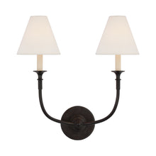 Load image into Gallery viewer, Piaf Wall Light in Aged Iron (2-Light).
