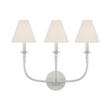 Load image into Gallery viewer, Piaf Wall Light in Plaster White (3-Light).
