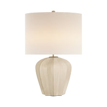 Load image into Gallery viewer, Pierrepont Table Lamp in Stone White.
