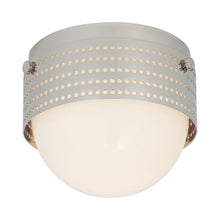 Load image into Gallery viewer, Precision LED Flush Mount Ceiling Light in Polished Nickel/White Glass(4.5" Round).
