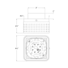 Load image into Gallery viewer, Precision LED Flush Mount Ceiling Light - line drawing.
