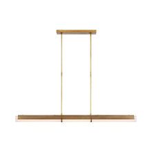 Load image into Gallery viewer, Precision LED Linear Chandelier in Antique-Burnished Brass.
