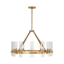Load image into Gallery viewer, Presidio Chandelier in Hand-Rubbed Antique Brass.
