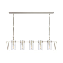 Load image into Gallery viewer, Presidio Linear Pendant Light in Polished Nickel.
