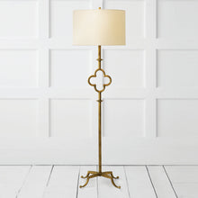 Load image into Gallery viewer, Quatrefoil Floor Lamp in Detail.

