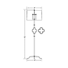 Load image into Gallery viewer, Quatrefoil Floor Lamp - line drawing.
