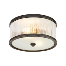 Load image into Gallery viewer, Randolph Flush Mount Ceiling Light in Bronze (Small).

