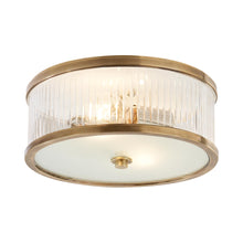 Load image into Gallery viewer, Randolph Flush Mount Ceiling Light in Hand-Rubbed Antique Brass (Large).
