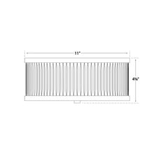 Load image into Gallery viewer, Randolph Flush Mount Ceiling Light - line drawing.
