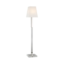 Load image into Gallery viewer, Reagan LED Floor Lamp in Polished Nickel/Crystal.
