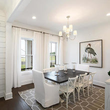 Load image into Gallery viewer, Reed Chandelier in dining room.
