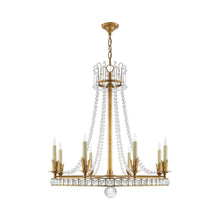Load image into Gallery viewer, Regency Chandelier in Hand-Rubbed Antique Brass (Large).
