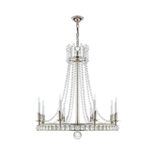 Load image into Gallery viewer, Regency Chandelier in Polished Nickel (Large).
