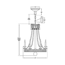 Load image into Gallery viewer, Regency Chandelier - line drawing.
