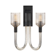 Load image into Gallery viewer, Reverie Double Wall Light in Bronze.
