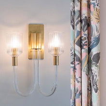 Load image into Gallery viewer, Reverie Double Wall Light in living room.
