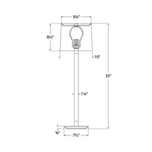 Load image into Gallery viewer, Riga Buffet Table Lamp - line drawing.
