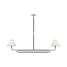 Load image into Gallery viewer, Rigby Linear LED Pendant Light in Polished Nickel/Ebony.
