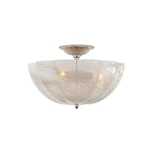 Load image into Gallery viewer, Rosehill Semi Flush Mount Ceiling Light in Polished Nickel (Small).

