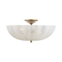 Load image into Gallery viewer, Rosehill Semi Flush Mount Ceiling Light in Hand-Rubbed Antique Brass (Large).
