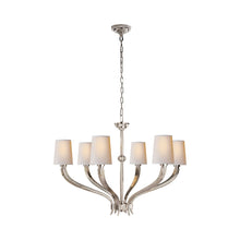 Load image into Gallery viewer, Ruhlmann Chandelier in Polished Nickel (1-Tier/Large).
