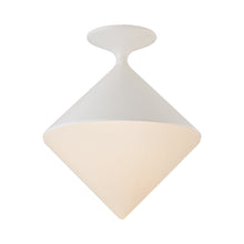 Load image into Gallery viewer, Sarnen LED Flush Mount Ceiling Light in Matte White.
