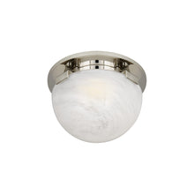 Load image into Gallery viewer, Serein Flush Mount Ceiling Light in Polished Nickel (Small).
