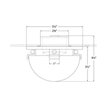 Load image into Gallery viewer, Serein Flush Mount Ceiling Light - line drawing.
