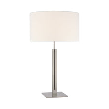 Load image into Gallery viewer, Serre LED Table Lamp in Polished Nickel.
