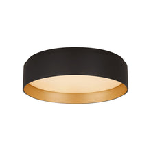Load image into Gallery viewer, Shaw LED Flush Mount Ceiling Light in Matte Black (Small).
