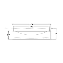 Load image into Gallery viewer, Shaw LED Flush Mount Ceiling Light - line drawing.
