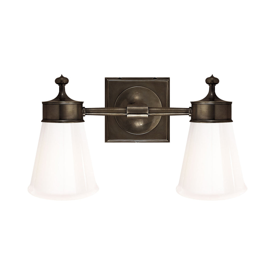 Siena Double Wall Light in Bronze.
