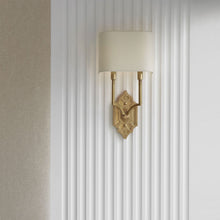Load image into Gallery viewer, Silhouette Fretwork Wall Light in Detail.

