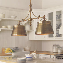 Load image into Gallery viewer, Sloane Double Shop Pendant Light in Detail.
