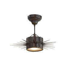 Load image into Gallery viewer, Soleil Semi Flush Ceiling Light in Bronze (Small).
