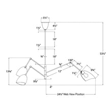 Load image into Gallery viewer, Sommerard Chandelier - line drawing.
