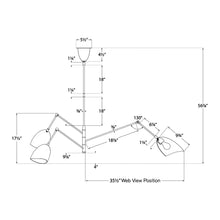 Load image into Gallery viewer, Sommerard Chandelier - line drawing.

