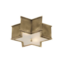 Load image into Gallery viewer, Sophia Flush Mount Ceiling Light in Natural Brass (Medium).
