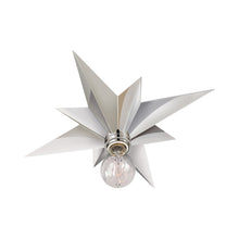 Load image into Gallery viewer, Star Flush Mount Ceiling Light in Polished Nickel.
