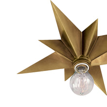 Load image into Gallery viewer, Star Flush Mount Ceiling Light in Detail.
